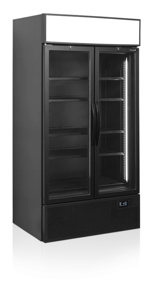 Produktbild von GastroHero Barkühlschrank ECO 130 – 138 Liter, Schwarz, Unterbaufähig, LED