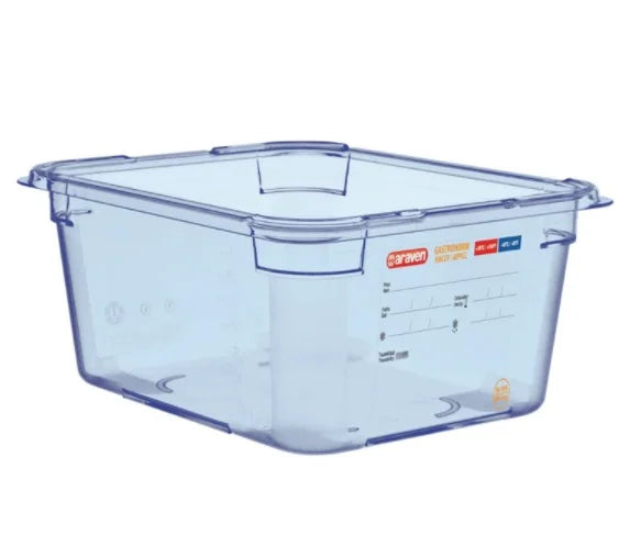Araven GP585 GN1/2 Lebensmittelbehälter – Blau, 150mm, BPA-frei, Luftdicht & Mikrowellengeeignet