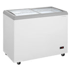 Eiscreme-Gefriertruhe 217 Liter mit LED-Beleuchtung und Rollen