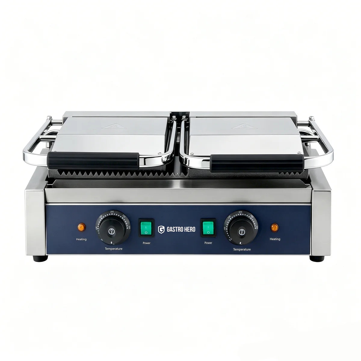 Elektro-Kontaktgrill ECO 2 x 1,8 kW, gerillt