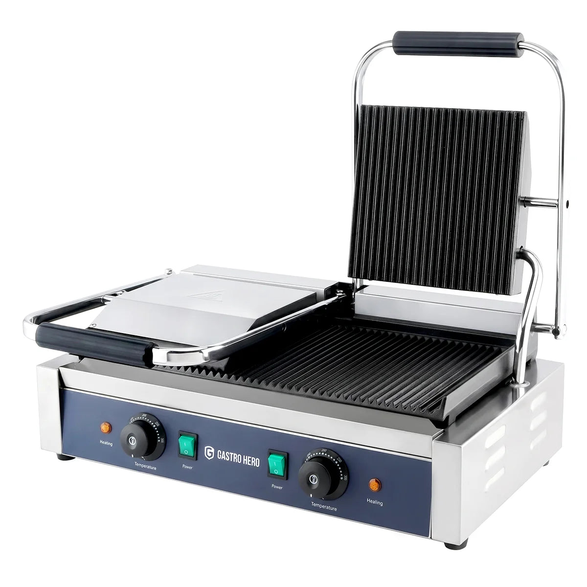Elektro-Kontaktgrill ECO 2 x 1,8 kW, gerillt