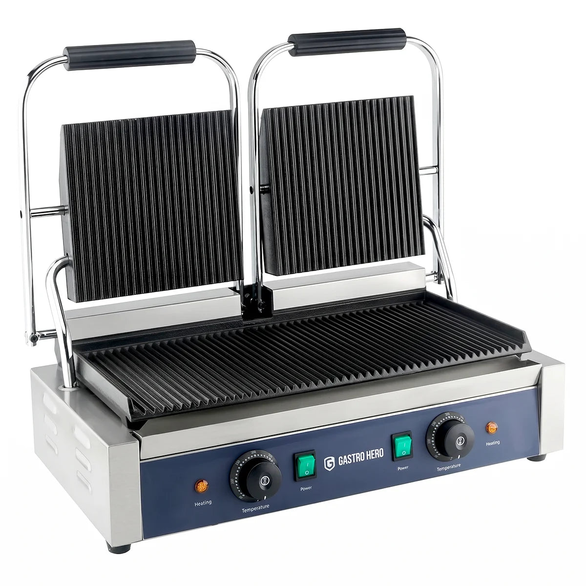 Elektro-Kontaktgrill ECO 2 x 1,8 kW, gerillt