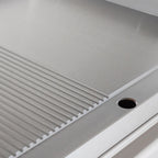 Elektrogrillplatte Serie 700 - 70/70 -  ½ glatt, ½ gerillt