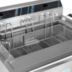 Elektro Backwaren-Fritteuse Profi 20 Liter mit Ablasshahn, 400 V