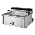 Elektro Backwaren-Fritteuse Profi 20 Liter mit Ablasshahn, 400 V