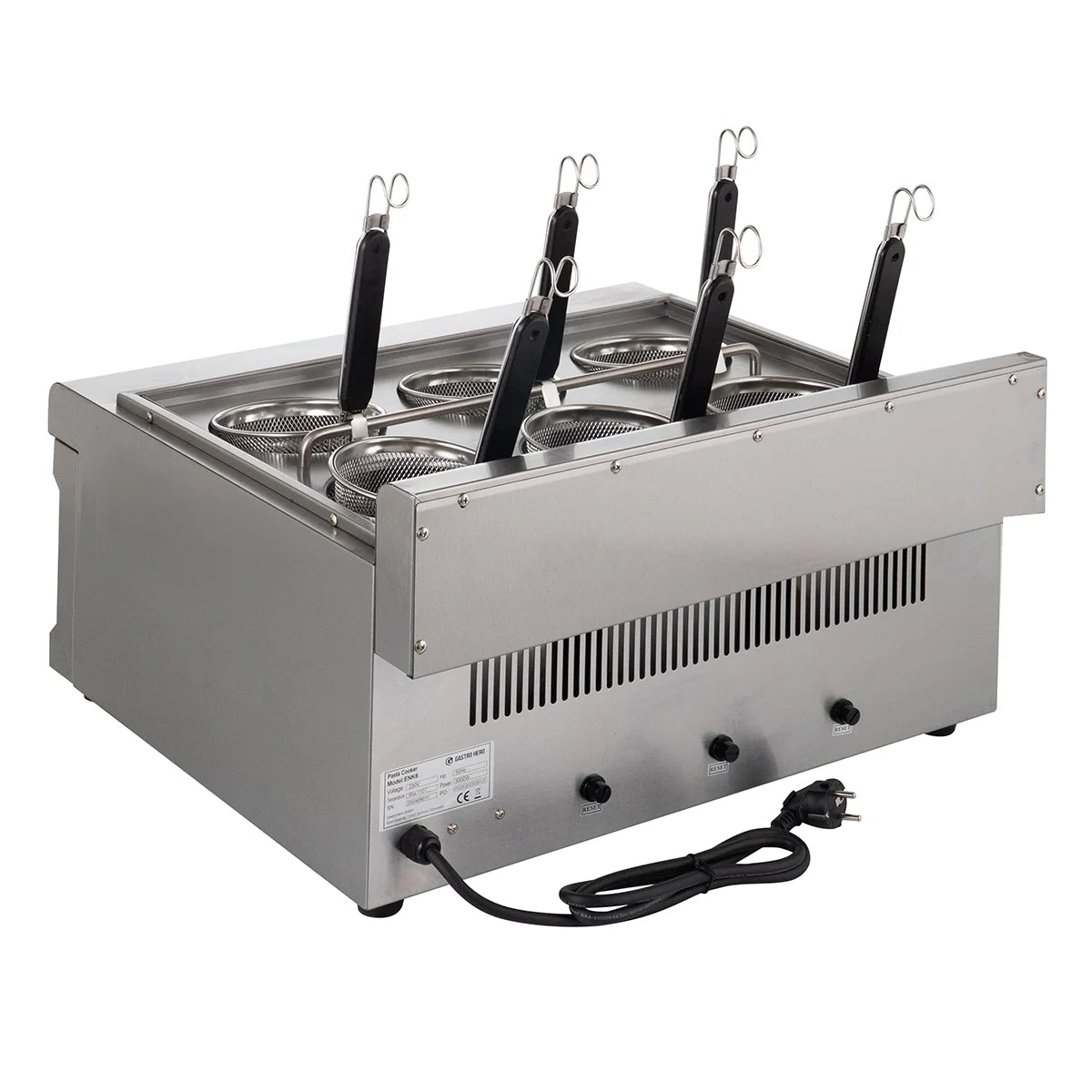 Elektrischer Nudelkocher - 6 Siebe - 24,75l