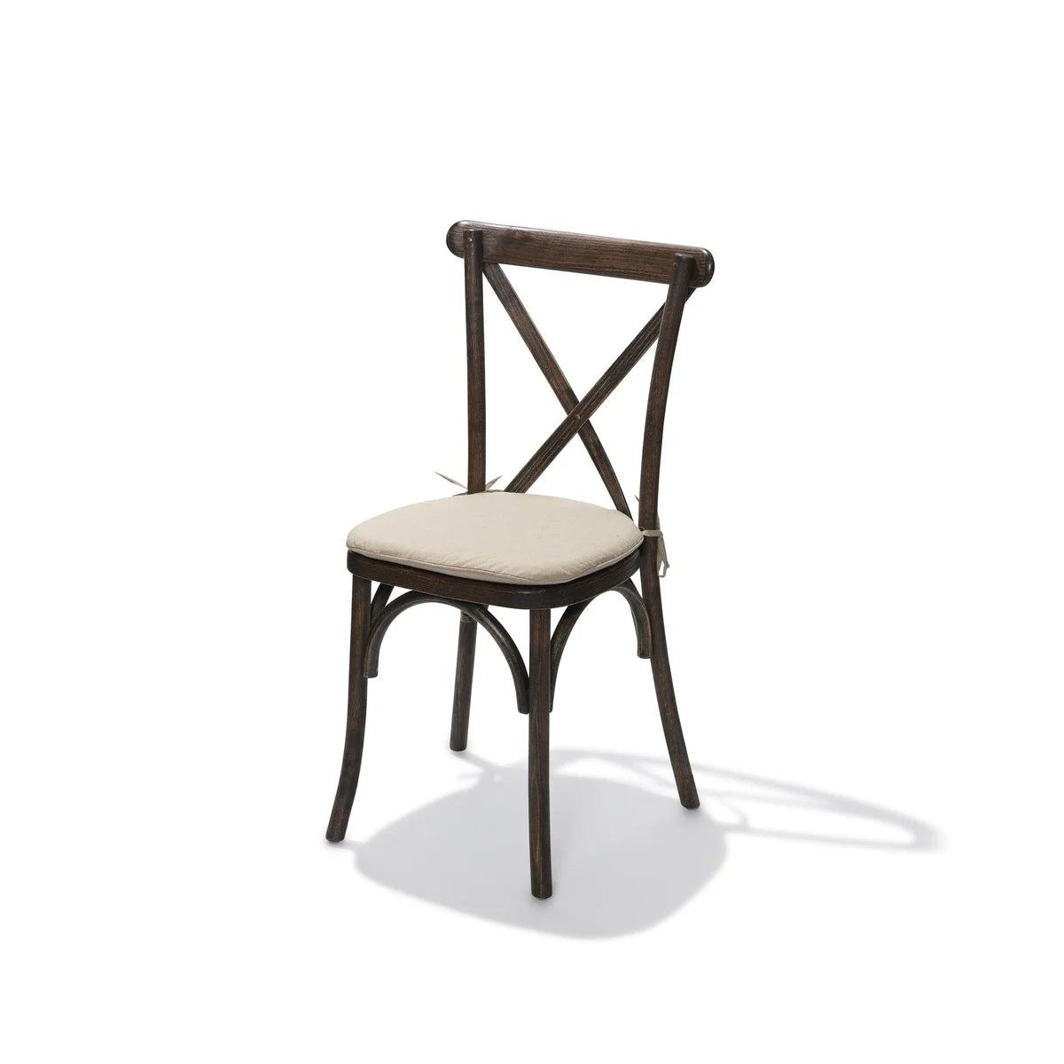Feros gepolstertes Sitzkissen für Crossback-Stuhl und -Barhocker, ecru – 420 x 420 x 20 mm