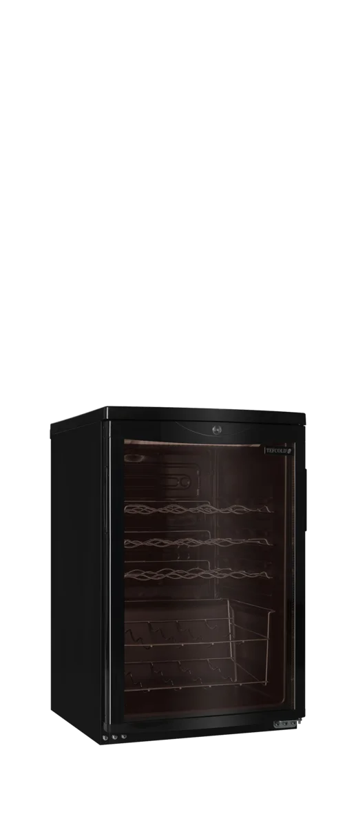 Tefcold Unterbau Weinkühlschrank SC85 BLACK, 1 Temperaturzone