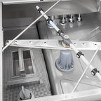 Haubenspülmaschine ECO 54 SLE 50x50 cm Korbmaß, mit Reiniger- & Klarspüldosierer, mit Ablaufpumpe & Enthärter, Made in Europe, 400 Volt