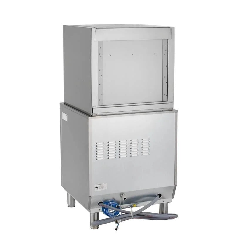 Haubenspülmaschine ECO 54 SLE 50x50 cm Korbmaß, mit Reiniger- & Klarspüldosierer, mit Ablaufpumpe & Enthärter, Made in Europe, 400 Volt
