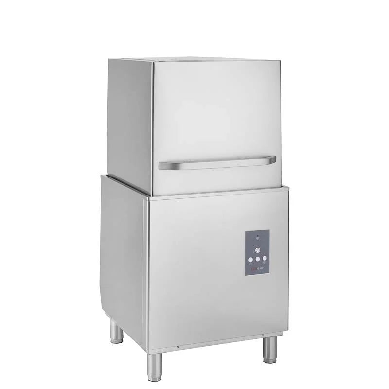 Haubenspülmaschine ECO 54 S 50x50 cm Korbmaß, mit Reiniger- & Klarspüldosierer, Made in Europe, 400 Volt