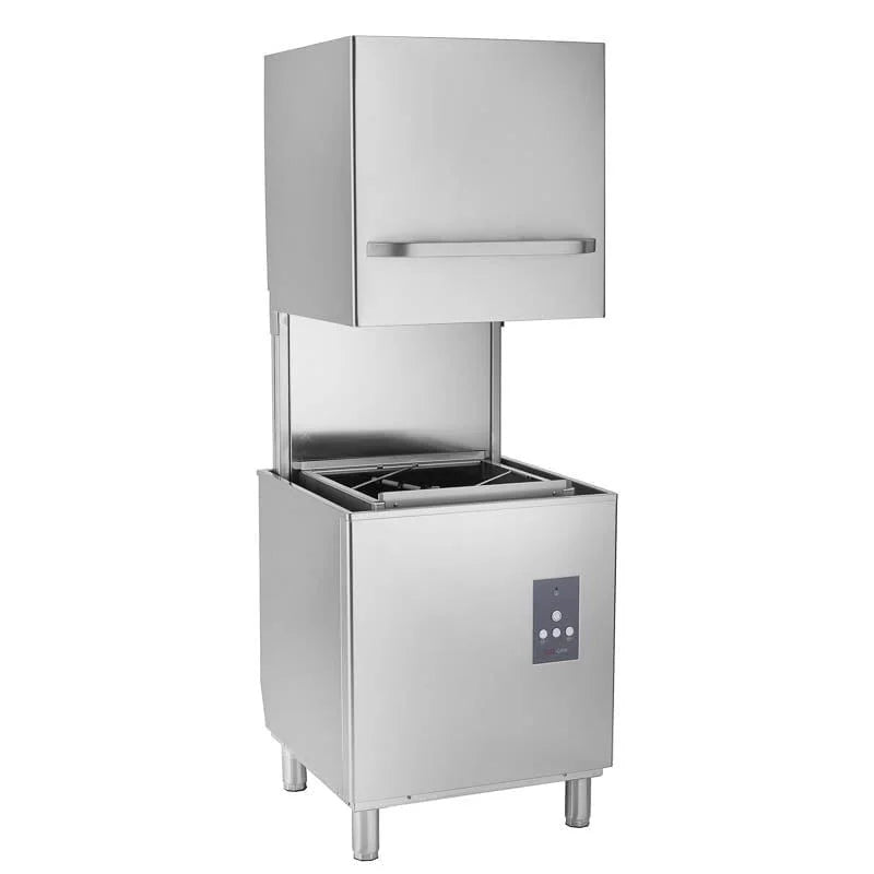 Haubenspülmaschine ECO 54 S 50x50 cm Korbmaß, mit Reiniger- & Klarspüldosierer, Made in Europe, 400 Volt