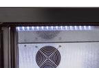 Barkühlschrank ECO 350 mit Schiebetüren schwarz, LED Beleuchtung, unterbaubar