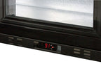 Barkühlschrank ECO 350 mit Schiebetüren schwarz, LED Beleuchtung, unterbaubar