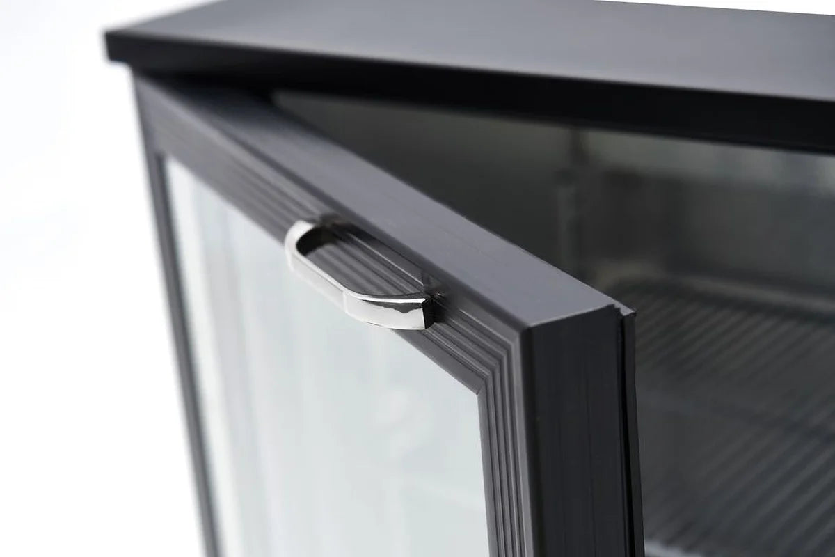 Barkühlschrank ECO 230 mit Klapptüren schwarz, LED Beleuchtung, unterbaubar