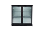 Barkühlschrank ECO 230 mit Klapptüren schwarz, LED Beleuchtung, unterbaubar