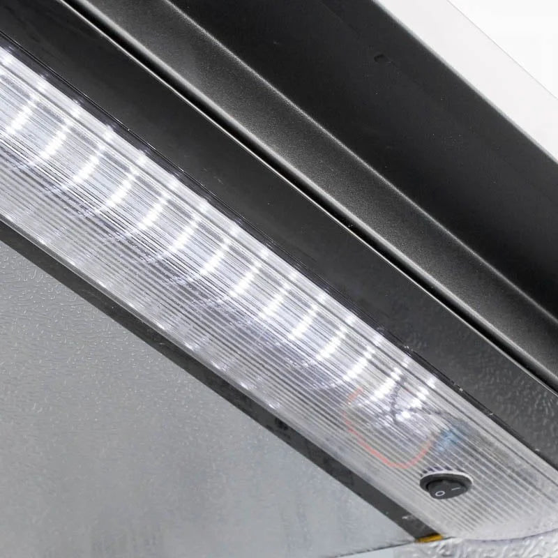 Barkühlschrank ECO 130 schwarz, LED Beleuchtung, unterbaubar
