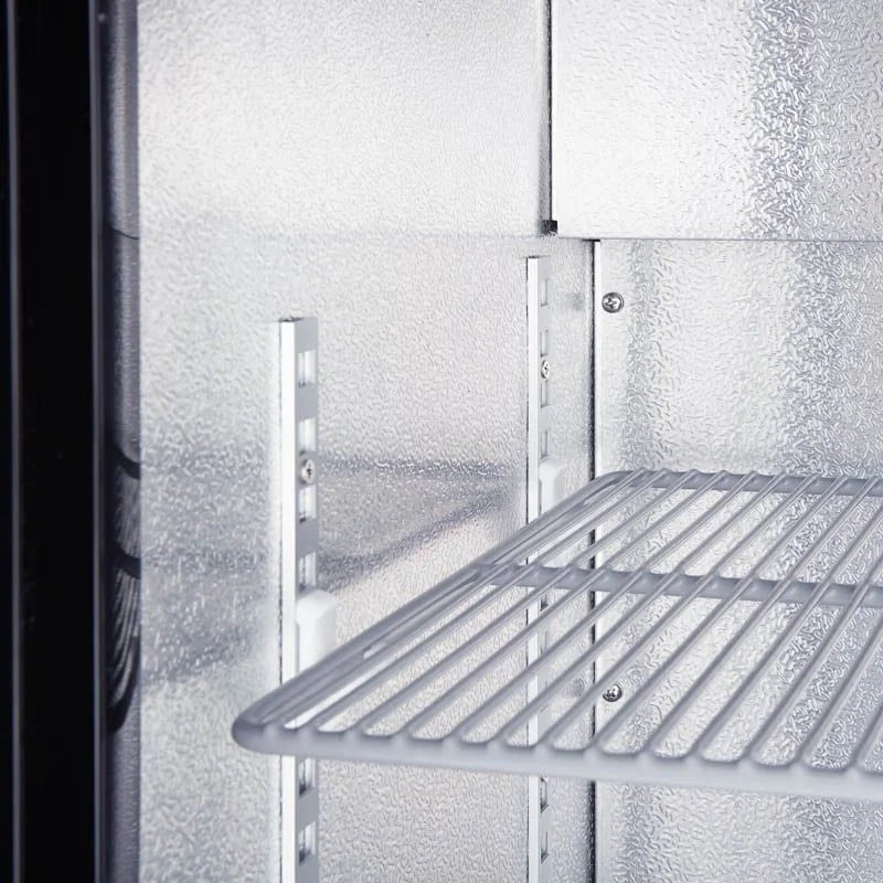Barkühlschrank ECO 130 schwarz, LED Beleuchtung, unterbaubar