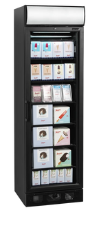 Tefcold Displaygefrierschrank UFSC371GCP Black