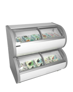 Tefcold Zweietagige Gefriervitrine TD500