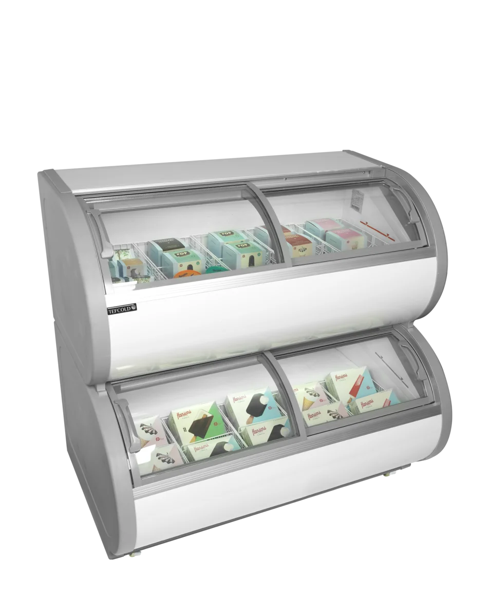 Tefcold Zweietagige Gefriervitrine TD500