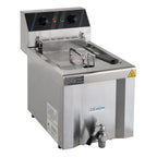 Elektro-Fritteuse Profi 12 Liter mit Ablasshahn, 400 V