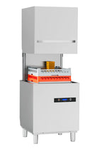 Haubenspülmaschine HYPRO Digital 54 SL 50x50 cm Korbmaß, mit Reiniger- & Klarspüldosierer, mit Ablaufpumpe, Drucksteigerungspumpe Made in Europe, 400 Volt