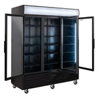 Getränkekühlschrank ECO 1500 mit Klapptüren und Leuchtaufsatz