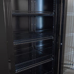Getränkekühlschrank ECO 1000 mit Schiebetüren und Leuchtaufsatz