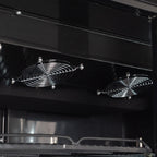 Getränkekühlschrank ECO 630 mit Leuchtaufsatz und Klapptüren