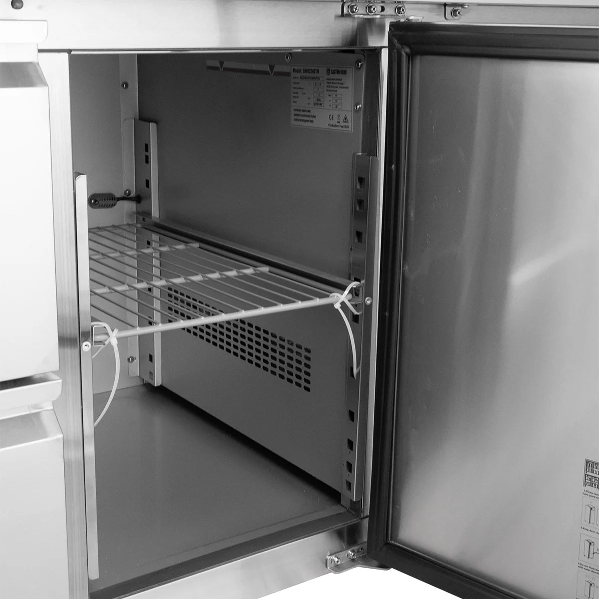 Kühltisch ECO 1/6 mit Aufkantung - GN 1/1