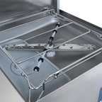 Haubenspülmaschine PROFI Digital 54 SL 50x50 cm Korbmaß, mit Reiniger- & Klarspüldosierer, mit Ablaufpumpe, Made in Europe, 400 Volt