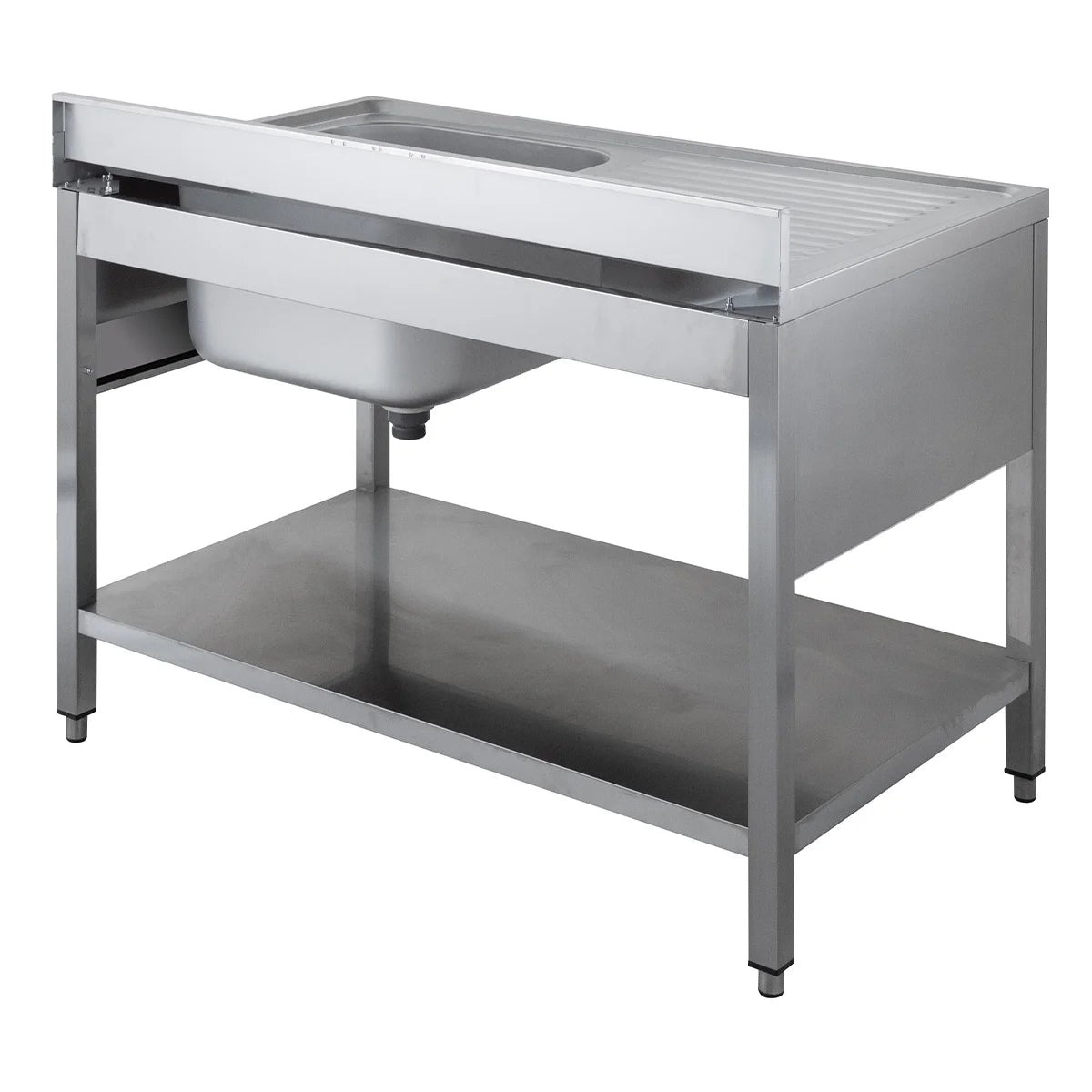 Spültisch ECO 12x7 mit 1 Becken rechts