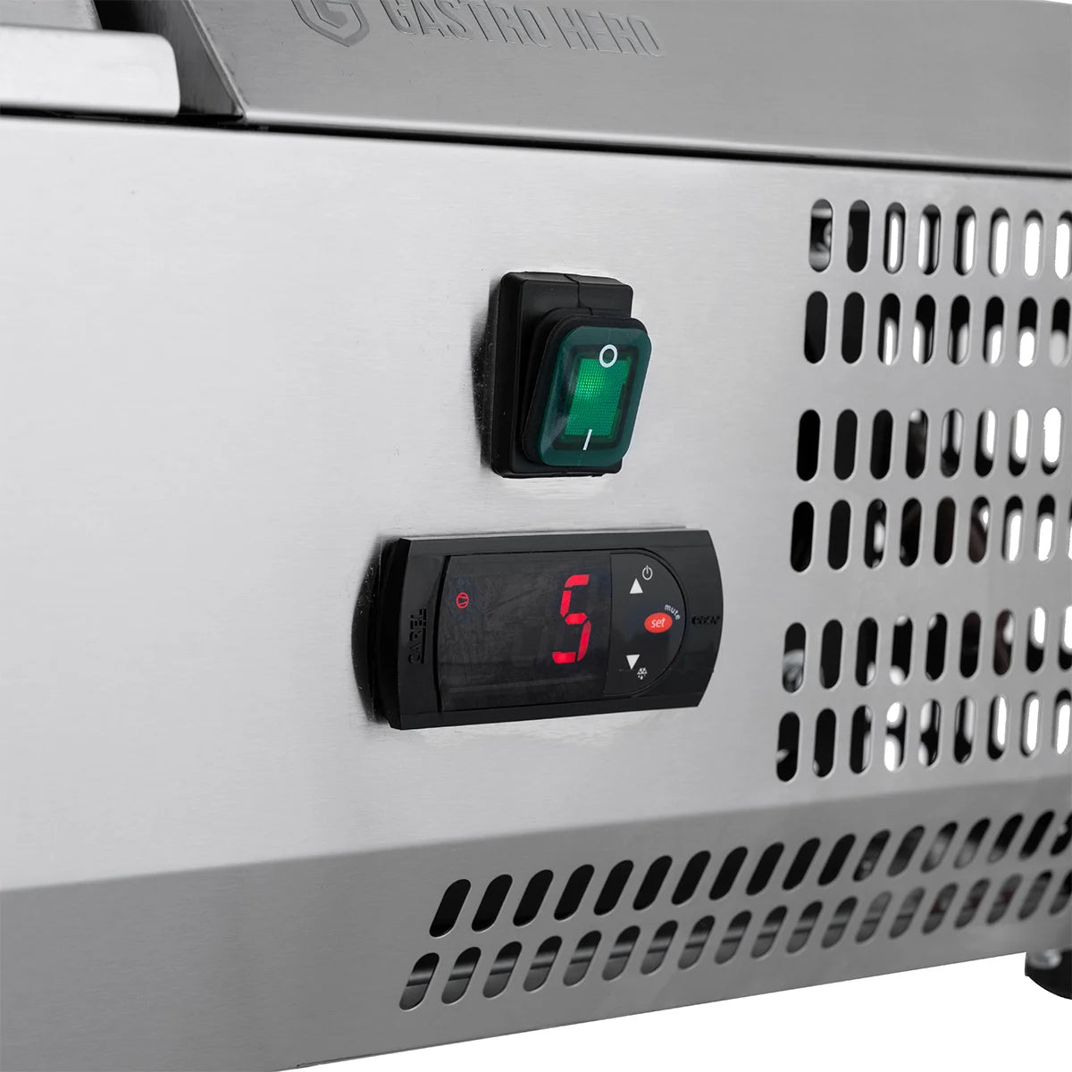 Edelstahl-Kühlaufsatz ECO 10 x GN 1/4