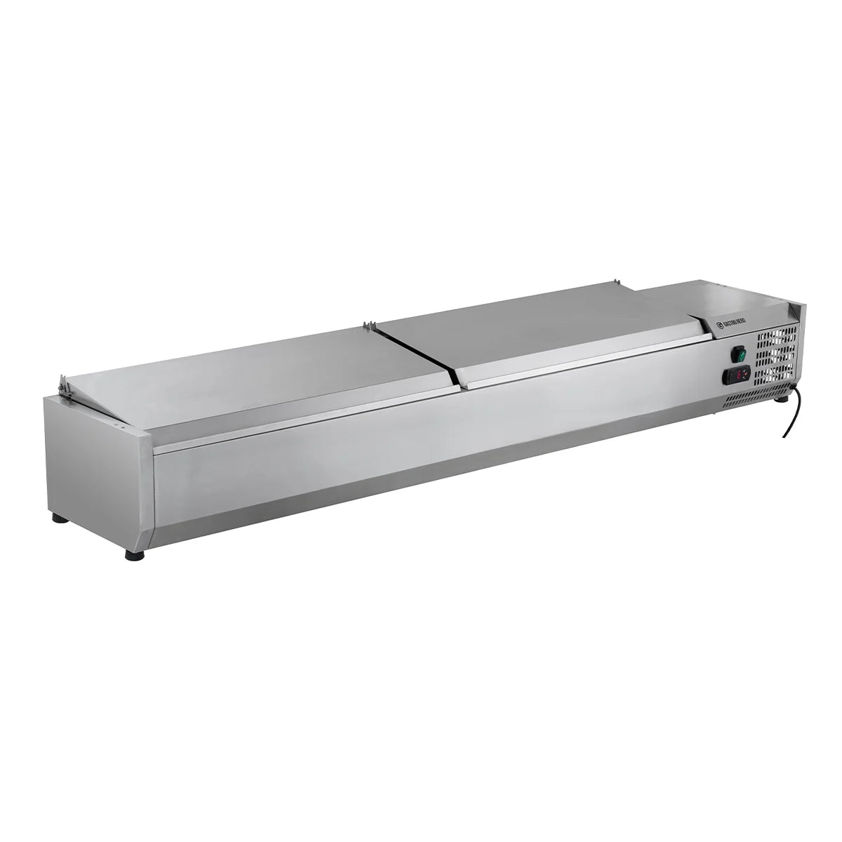 Edelstahl-Kühlaufsatz ECO 9 x GN 1/4