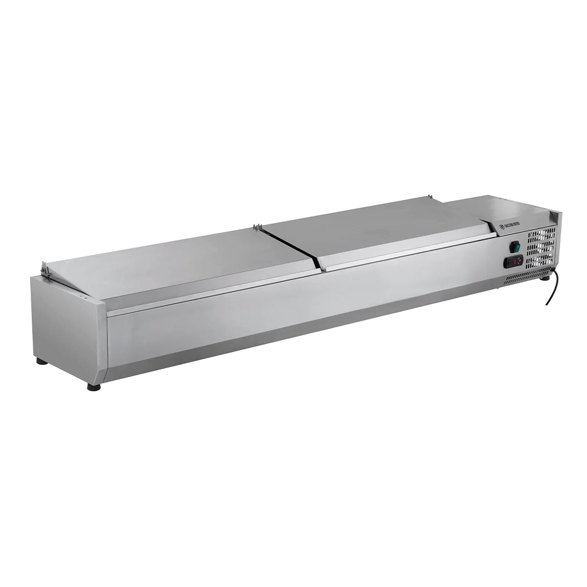 Edelstahl-Kühlaufsatz ECO 10 x GN 1/4