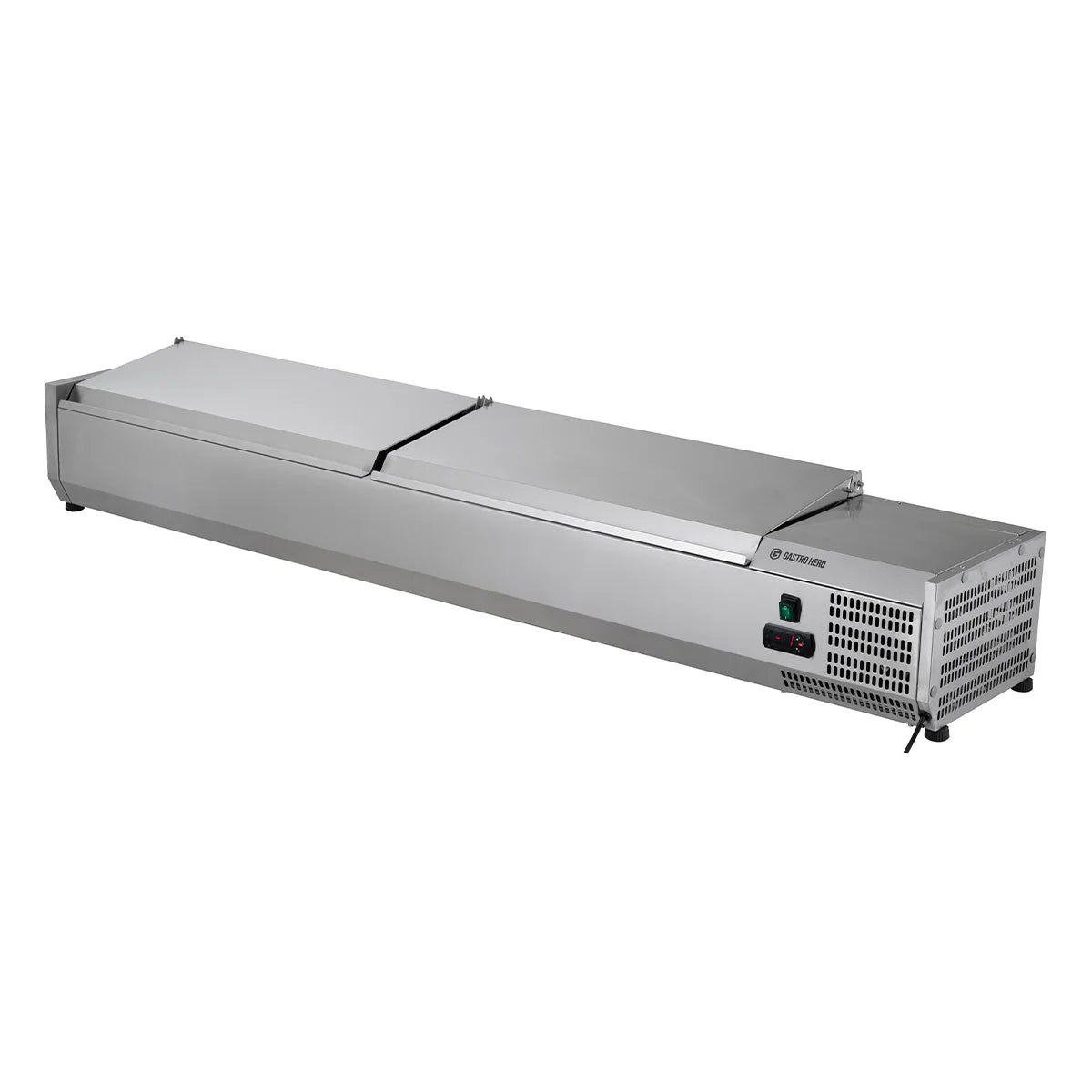 Edelstahl-Kühlaufsatz ECO 9 x GN 1/4