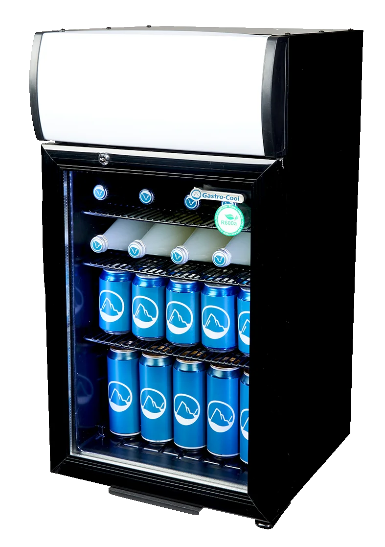 Gastro-Cool DC50 Getränkekühlschrank 52 Liter mit Leuchtaufsatz