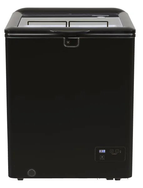Gastro-Cool FC100 Gefrier-Kühltruhe 110 Liter mit Glasdeckel, LED Beleuchtung