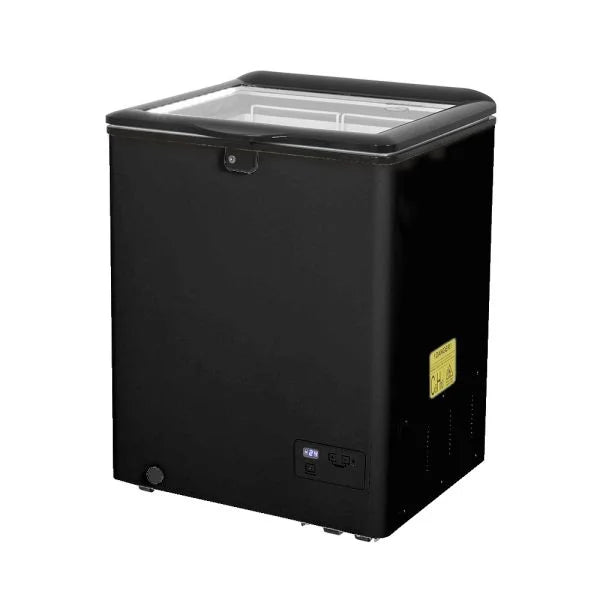 Gastro-Cool FC100 Gefrier-Kühltruhe 110 Liter mit Glasdeckel, LED Beleuchtung