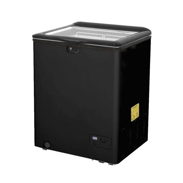 Gastro-Cool FC100 Gefrier-Kühltruhe 110 Liter mit Glasdeckel, LED Beleuchtung