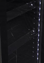 Gastro-Cool GD175 Getränkekühlschrank Retro Slim 212 Liter Eco Star, LED Beleuchtung, schwarz