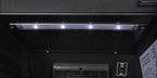 Gastro-Cool GD175 Getränkekühlschrank Retro Slim 212 Liter Eco Star, LED Beleuchtung, schwarz