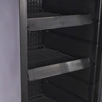 Gastro-Cool GD175 Getränkekühlschrank Retro Slim 212 Liter Eco Star, LED Beleuchtung, schwarz