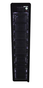 Gastro-Cool GD175 Getränkekühlschrank Retro Slim 212 Liter Eco Star, LED Beleuchtung, schwarz