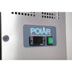 Polar U-Serie Kühltisch 2 Türen 282 Liter auf Rollen