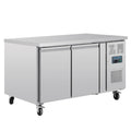 Polar U-Serie Bäckerei-Kühltisch EN 60x40 2 Türen 427 Liter auf Rollen