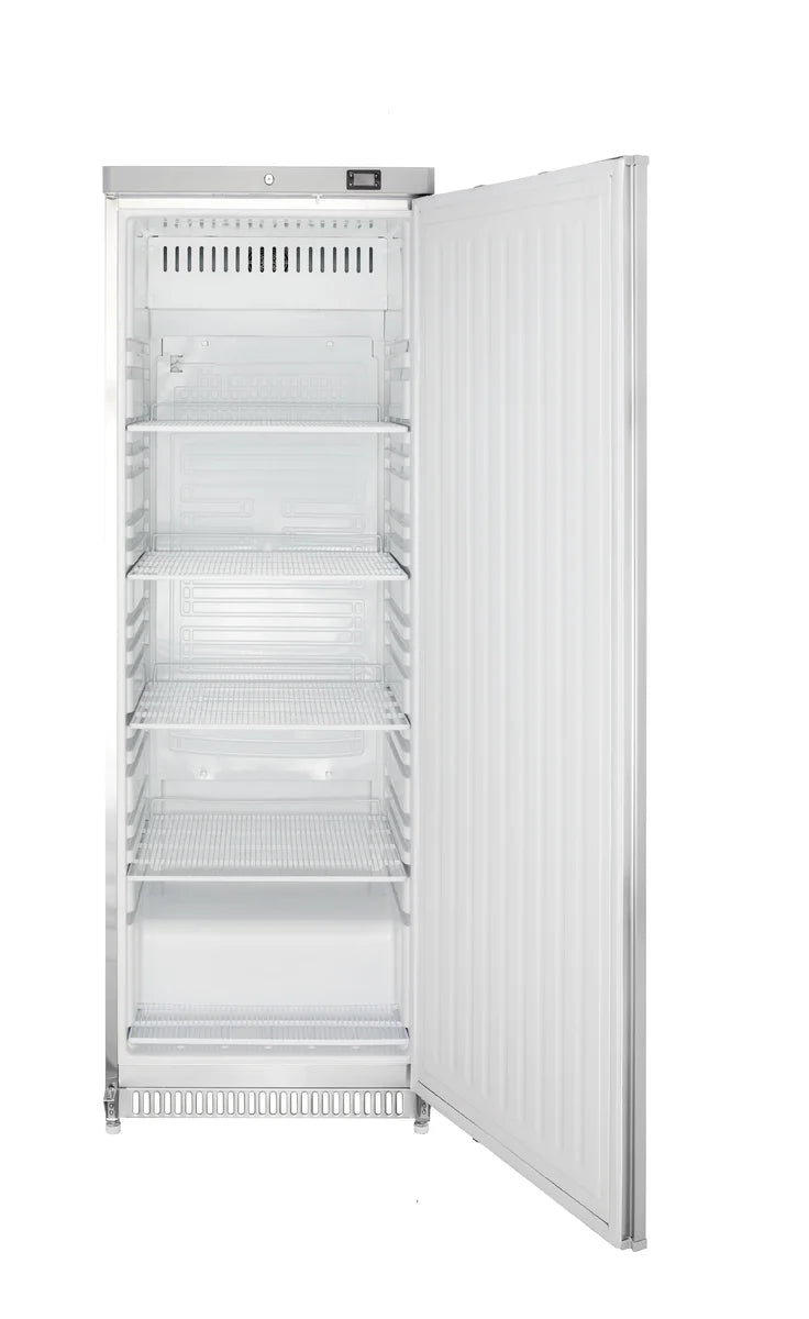Lagerkühlschrank ECO 400, Innenraum aus Kunststoff, weiß