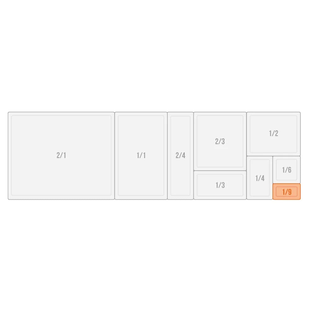 Rieber GN-Steckdeckel 1/9 f. Beilagenschale