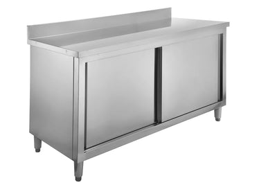 
Edelstahl Arbeitsschrank Basic 200x60 mit Aufkantung 100 mm